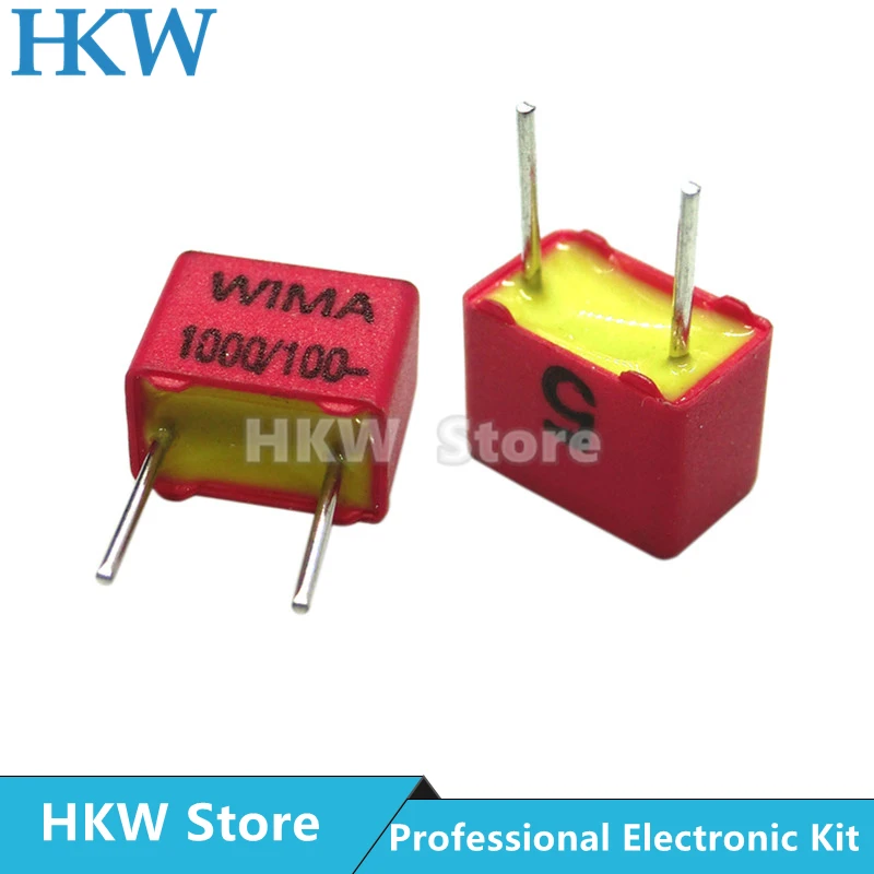 2PCS WIMA RED FKP2 5MM Film Capacitor Hi-Fi Audio 33PF 47PF 220PF 330PF 470PF 680PF 1000PF 2200PF 3300PF 63V 100V 630V 1000V P5 |