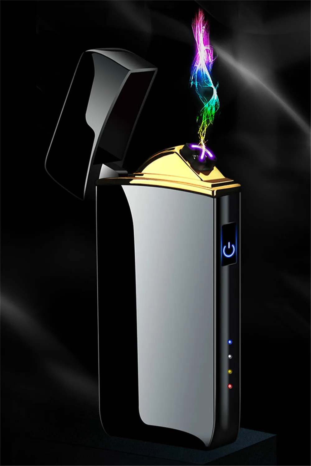 Портативная электрическая зажигалка с двойной дугой USB-зарядкой и сенсорным