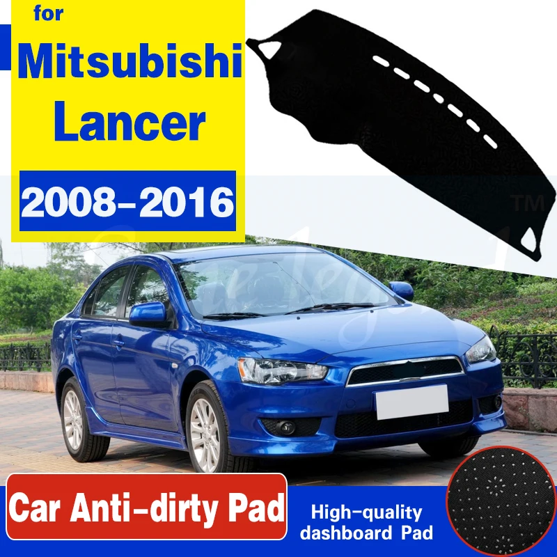 

for Mitsubishi Lancer 2008~2016 Ralliart EVO X Galant Fortis EX Anti-Slip Mat Dashboard Cover Pad Sunshade Dashmat Accessories