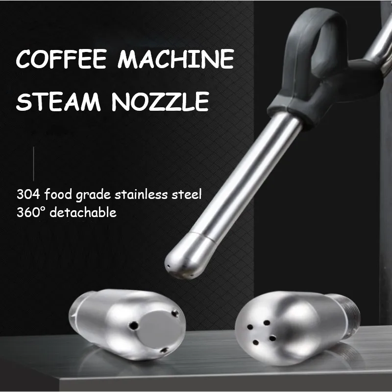 

Stainless Steel Coffee Machine Steam Nozzle Perfect Universal Milk Foam Spout For Barista Rocket/EXPOBAR Coffee Tools 3/4 Holes
