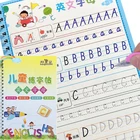 Детская многоразовая тетрадь для каллиграфии с цифрами, английская рукописная книга для обучения алфавиту, учебная книжка для письма для ребенка