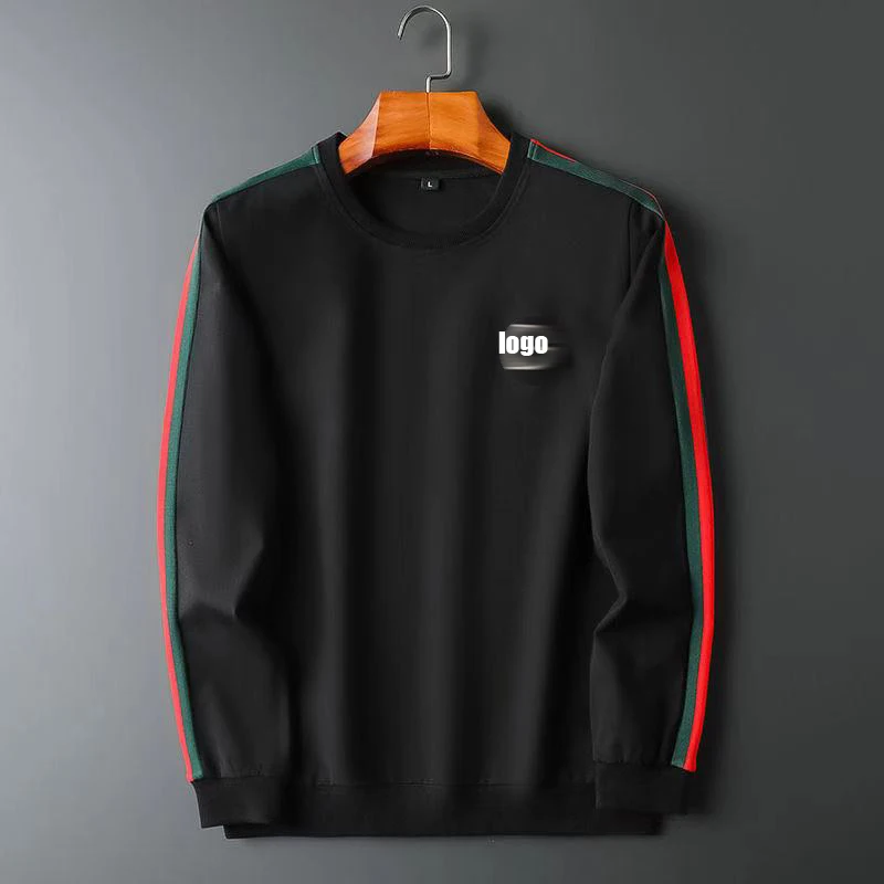 

European and American men's casual sweater suit 2020 autumn new embroidery light luxury high-end sports two-piece suit