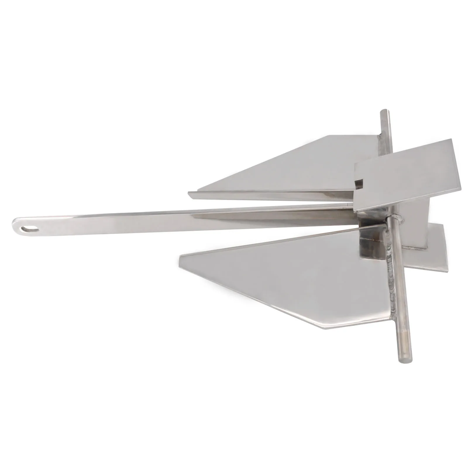 Якорь для лодки из полированной нержавеющей стали марки 316 11 фунтов (5 кг)