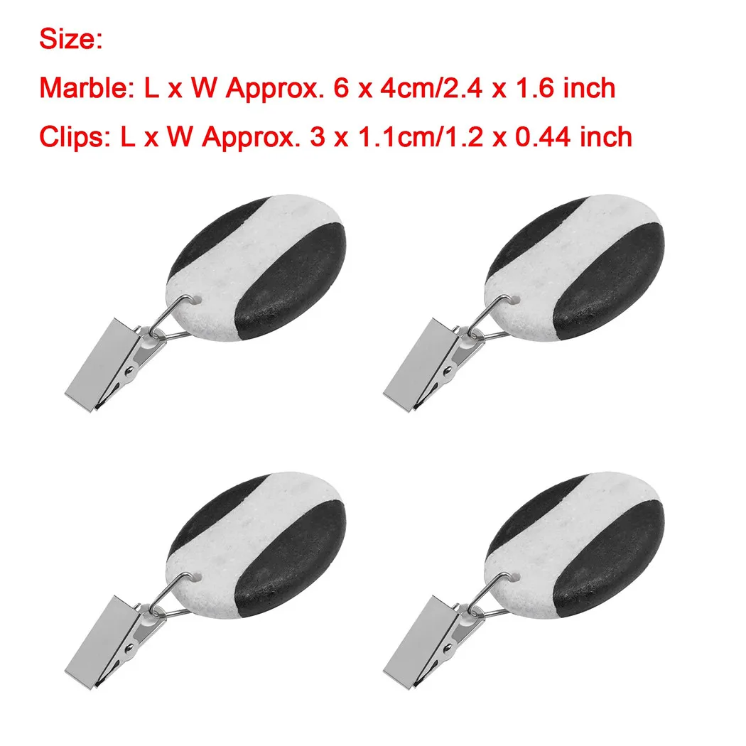 

4X Tablecloth Marble, Metal Weights Metal Clip Teardrop Table Cover Weights Tablecloth Pendant *100% Brand New And High Quality
