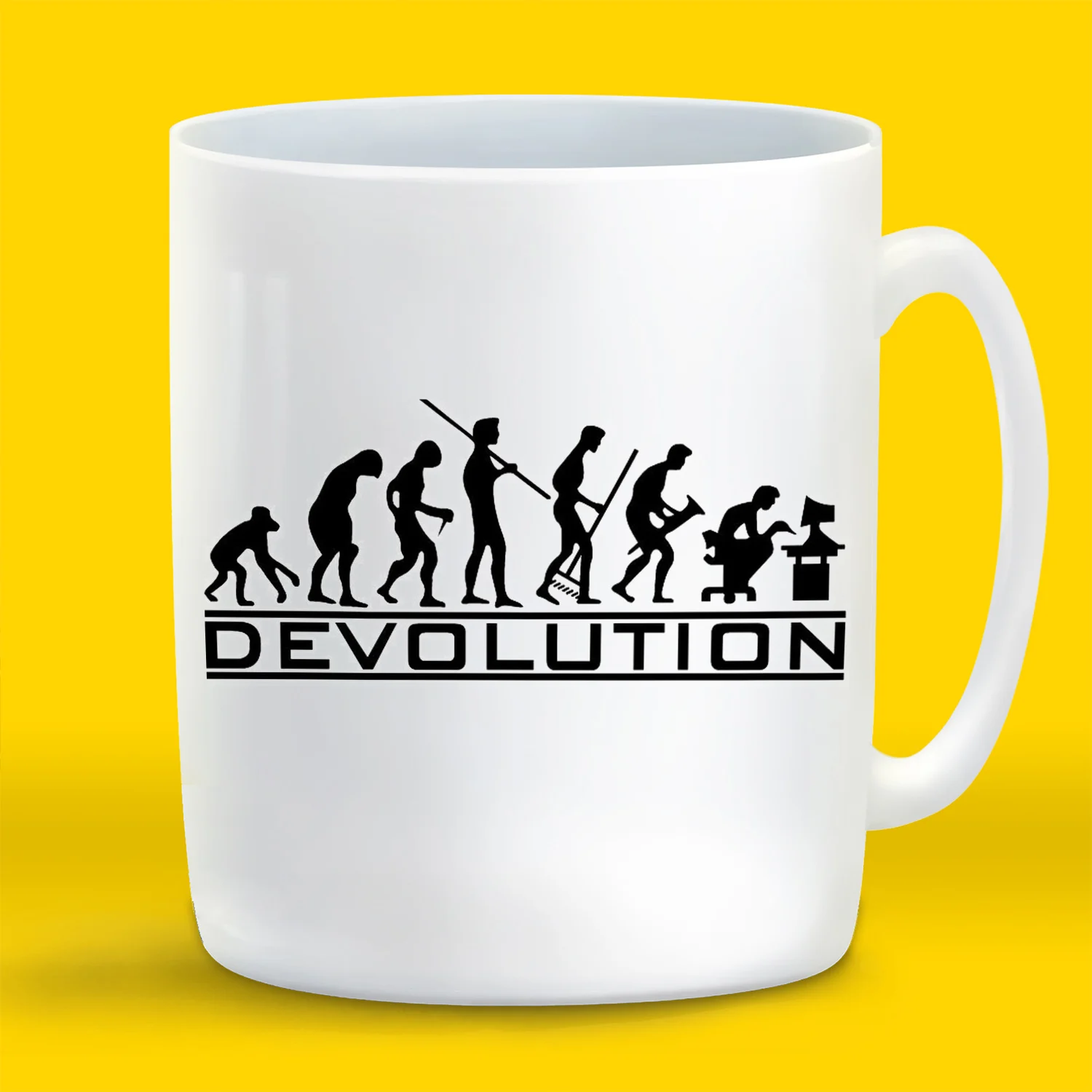 Кружка с приколом Devolution|Кружки| |