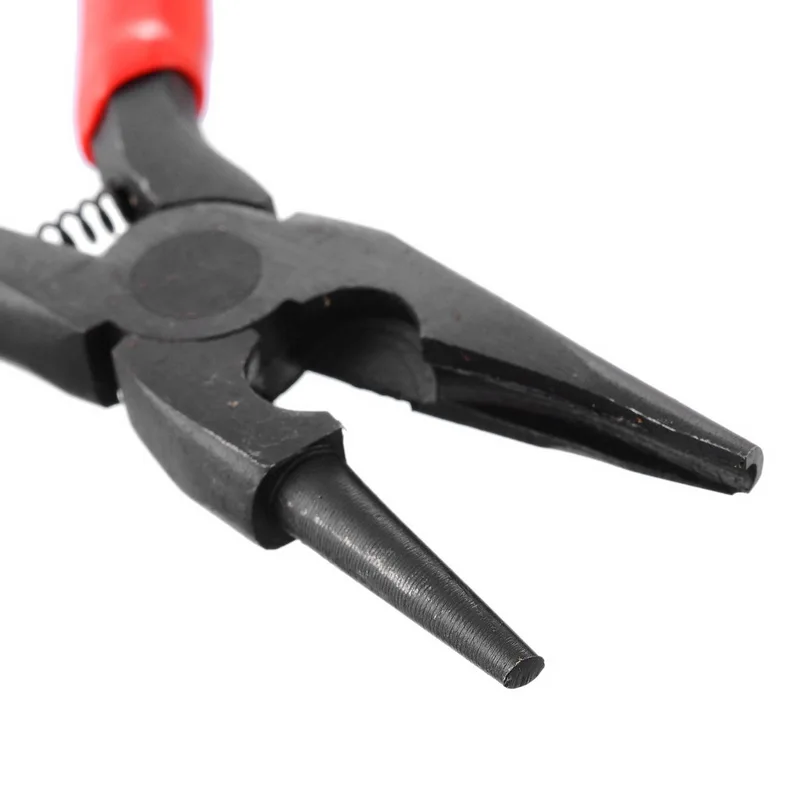 

Hot Sale High Quality DIY Equipments Red Round Nose and Concave Pliers DIY Beading Jewelry Making Tool