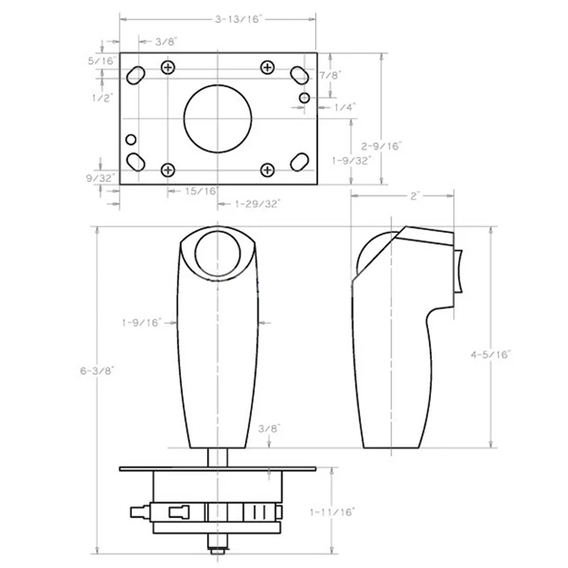 Mini Grab Arcade Flight Yoke Stick джойстик 8 способов с двумя пусковыми и верхними кнопками для