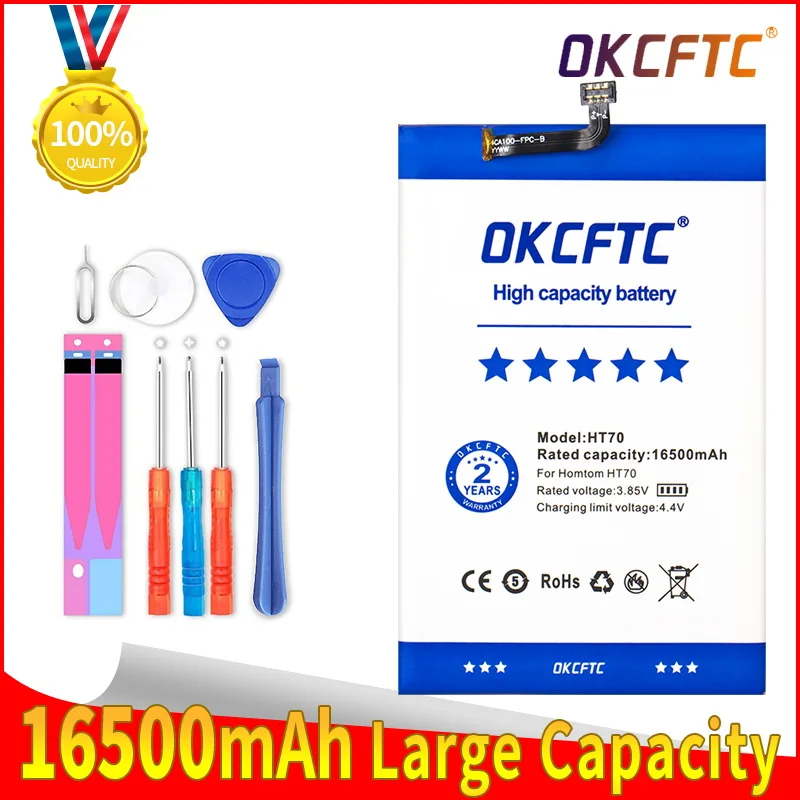 

OKCFTC HT70 16500mAh Battery for HOMTOM HT70 Batteries