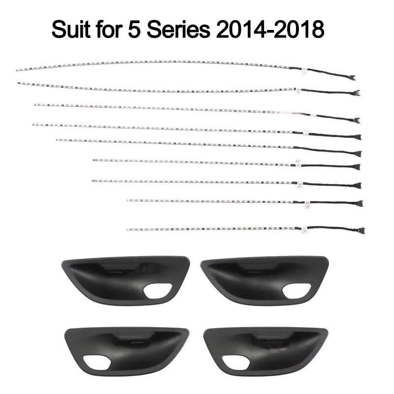 

9 Color LED Ambient Lights For BMW F10 F18 2010-2017 Car Interior Door Panel Decorative Trims Lamp Atmosphere Light Upgrade Kit