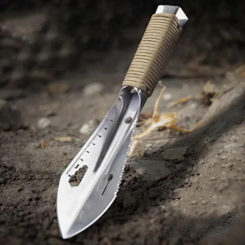 

Serrated Edge Digger Metal Detecting Garden Detector with Sheath Stainless Steel