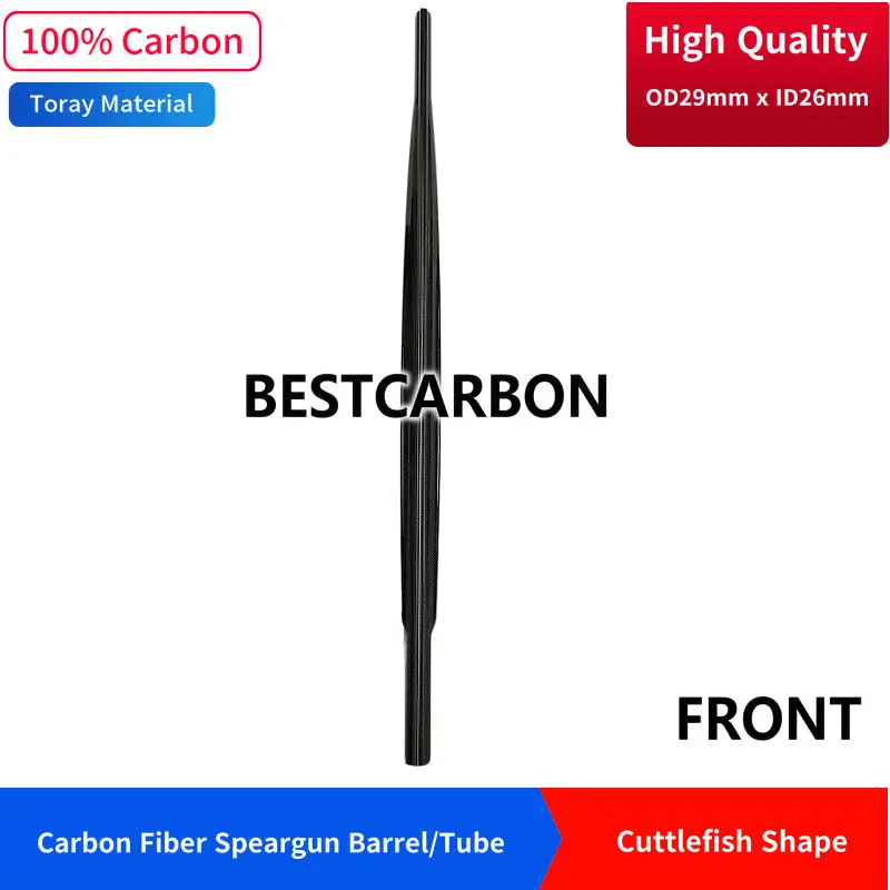 Высококачественная трубка из углеродного волокна 3K в форме морской слепки 29 мм x