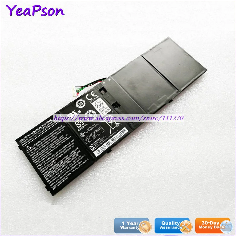 Yeapson 15 2 в 3510 мАч подлинный AP13B8K AP13B3K Аккумулятор для ноутбука Acer Aspire Series M5