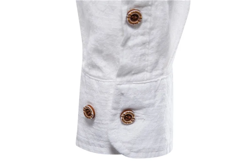

AIOPESON New Spring Cotton Linen Shirt Men Solid Color High Quality Long Sleeve Shirt for Men Spring Casual Social Men's Shirts