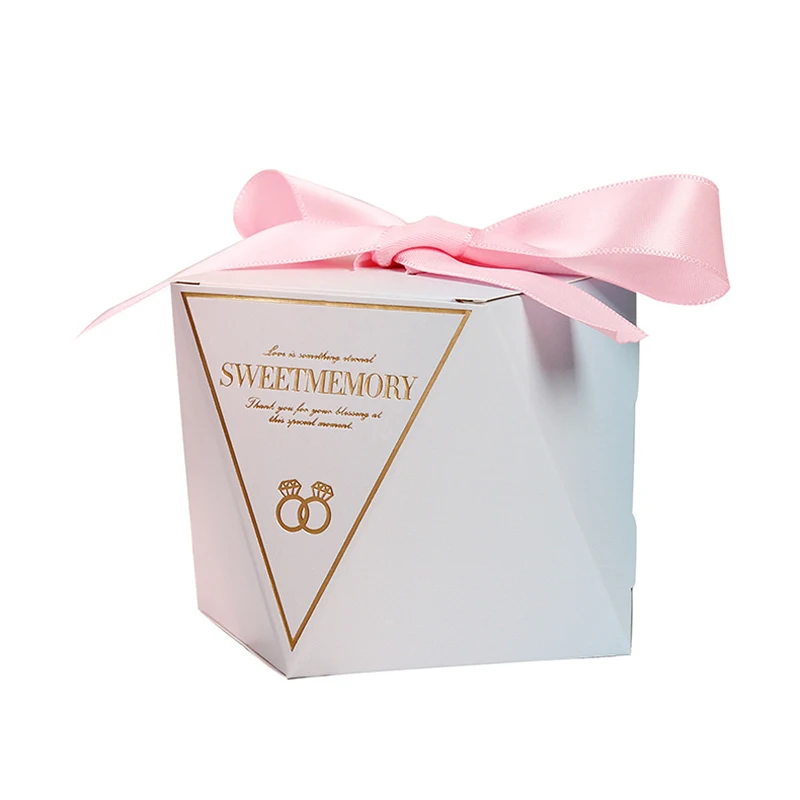 Новые мраморные алмазные свадебные сувениры и милые подарочные пакеты коробка