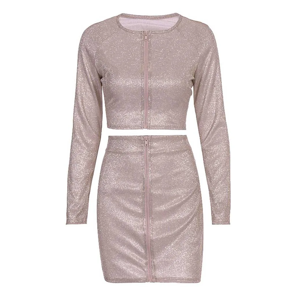 Женский комплект 2 шт. комплект: укороченный топ и юбка 2020 из двух предметов