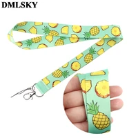 dmlsky pineapple keychain cartoon funny phone lanyard women fashion strap neck lanyards for id card phone keys m4042