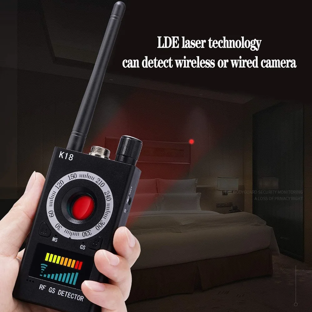 onliving hidden camera detectors bug mini radar detector anti spy detector gps tracking device for wireless signal alarm free global shipping