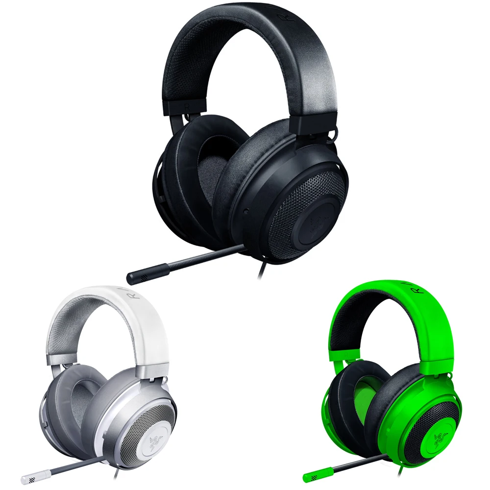 

Razer Kraken Pro V2 Gaming Headset THX 7.1 Surround Sound Ultra-light Headphone Noise Cancelling With Mic PC USB 3.5mm Earphone