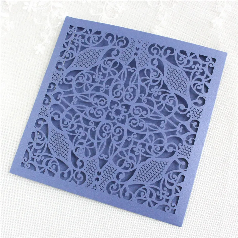 Слоновая кость Пригласительные открытки карманная Гуманистическая лазерная