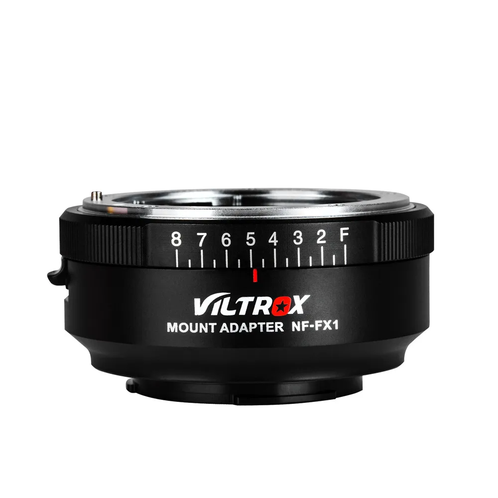 

Viltrox NF-FX1 Camera Lens Adapter w/ Mount Adjustable Aperture Ring for Nikon G&D Lens to Fuji X-T2 X-T20 X-E3 X-A20 X-PRO2 E2S