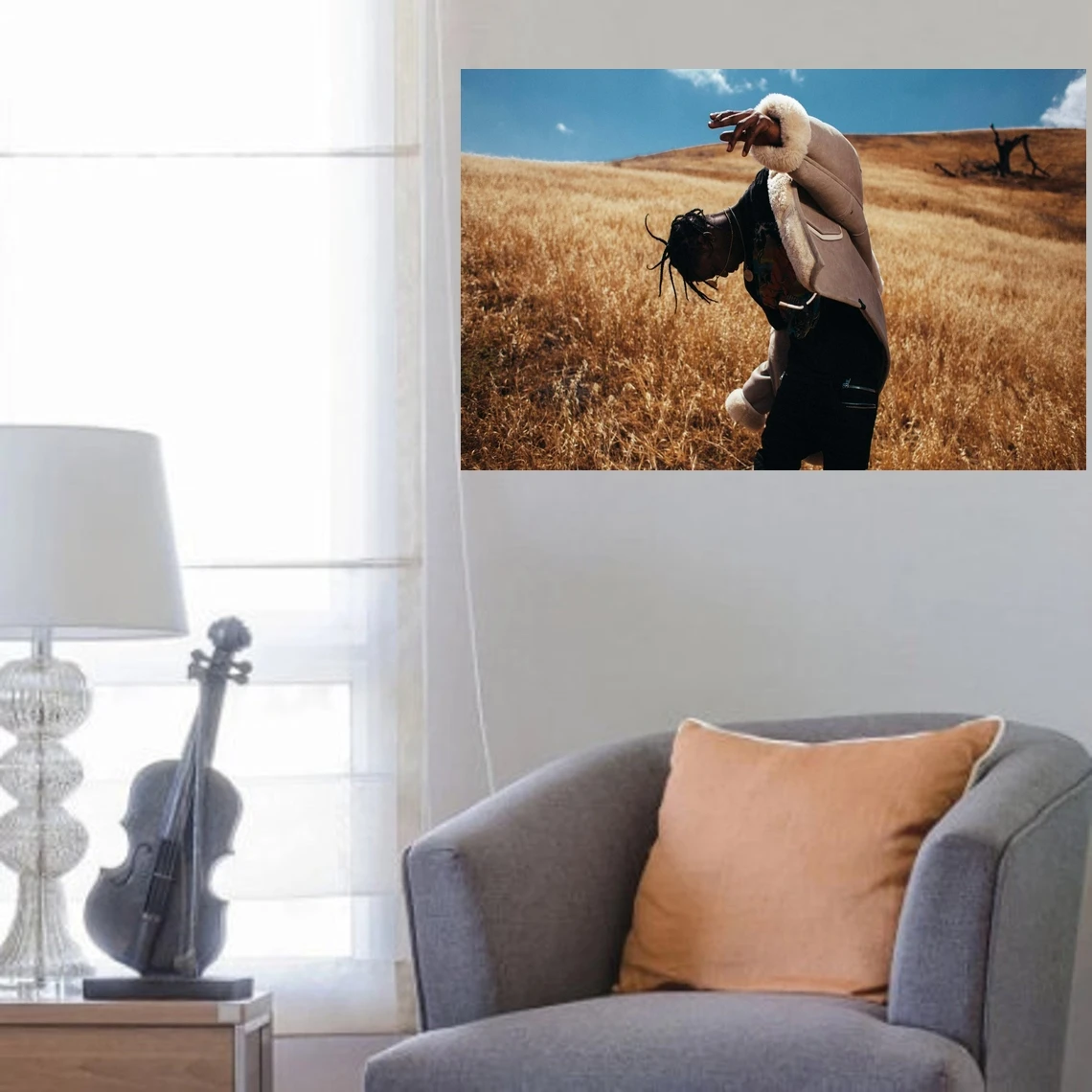 Постер Родео Тревис Скотт день после музыкальный альбом Обложка музыка ПЕВЕЦ