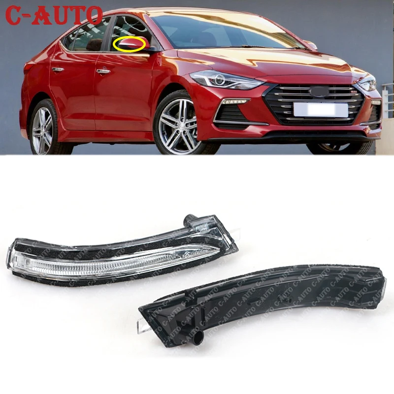 

Car Turn Signal Side Mirror Repeater Lamp LH RH 2EA For Hyundai Avante AD 2017-2018 87614F2000 87624F2000 car-styling