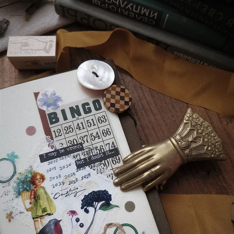 15 шт. винтажные Стикеры для карт в стиле бинго s нежелательный журнал ефмера Ретро