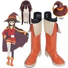 Ботинки для косплея Megumin KonoSuba Благословение Бога на этом прекрасном мире, аниме ботинки для косплея, ботинки на молнии для девочек на Хэллоуин