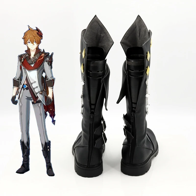 

Game Genshin Impact Tartaglia Cosplay Shoes Halloween Boots