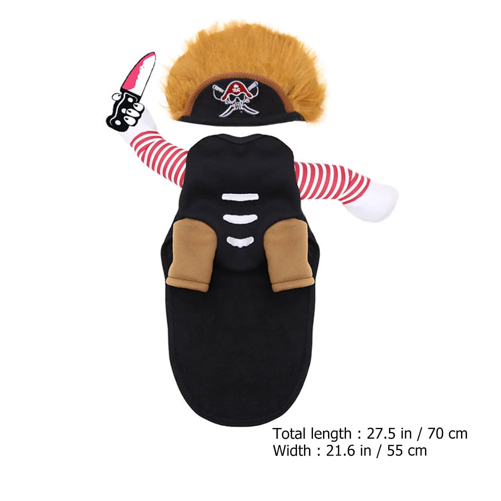 

1 комплект одежды для домашних животных, забавная Креативная одежда для собак (черный)