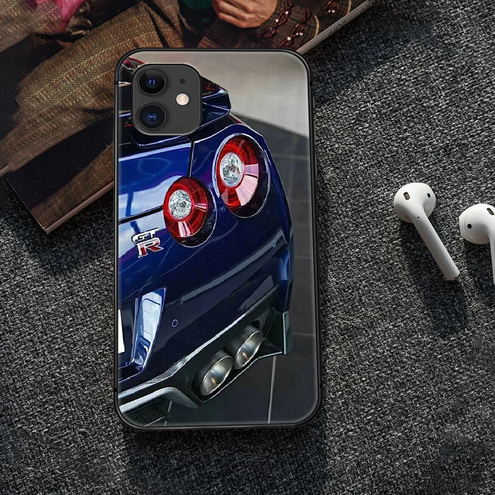

GTR Car logo Phone Case Cover Hull For iphone 5 5s se 2 6 6s 7 8 12 mini plus X XS XR 11 PRO MAX black hoesjes silicone Etui