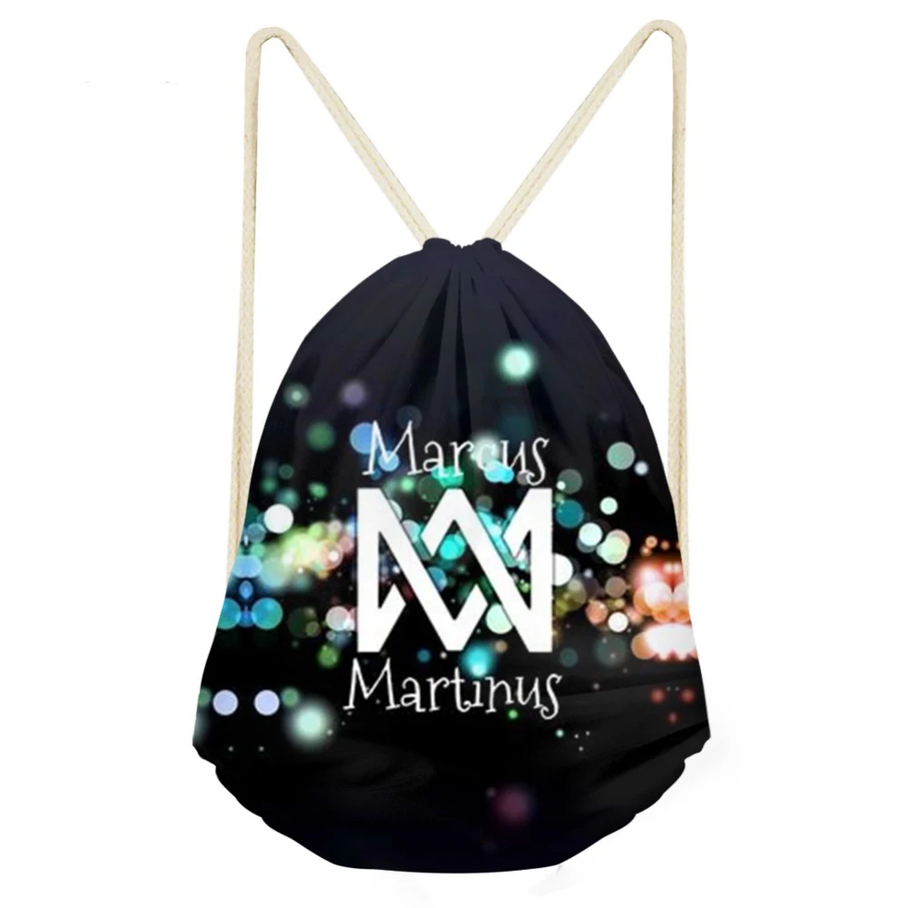 Женская сумка на шнурке с логотипом ThiKin Marcus and Martinus модная для хранения в стиле