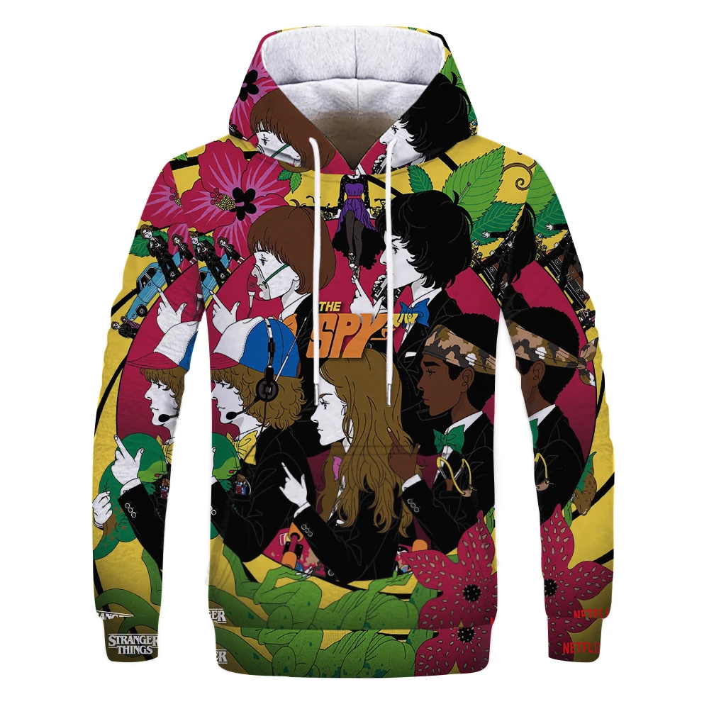 

2021 Pink Black Women's Sweatshirt Print Couple Hoodie Long Sleeve Casual Pullover