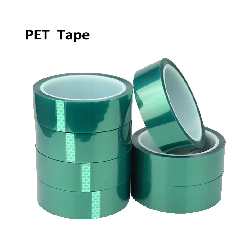 

33M/Roll Heat-resistant PET High Temperature Green Masking Shielding Tape For Spray Paint / Circuit Board Welding