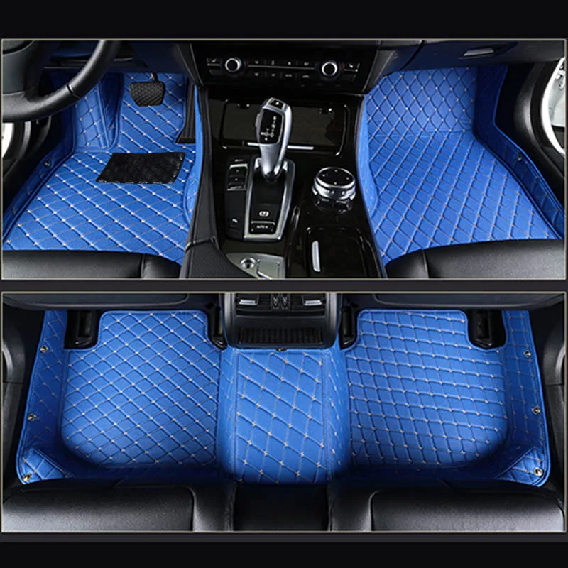 

Custom Car Floor Mats for Porsche Cayman Macan panamera Cayenne Boxster 718 911 Double foot mats car accessories style