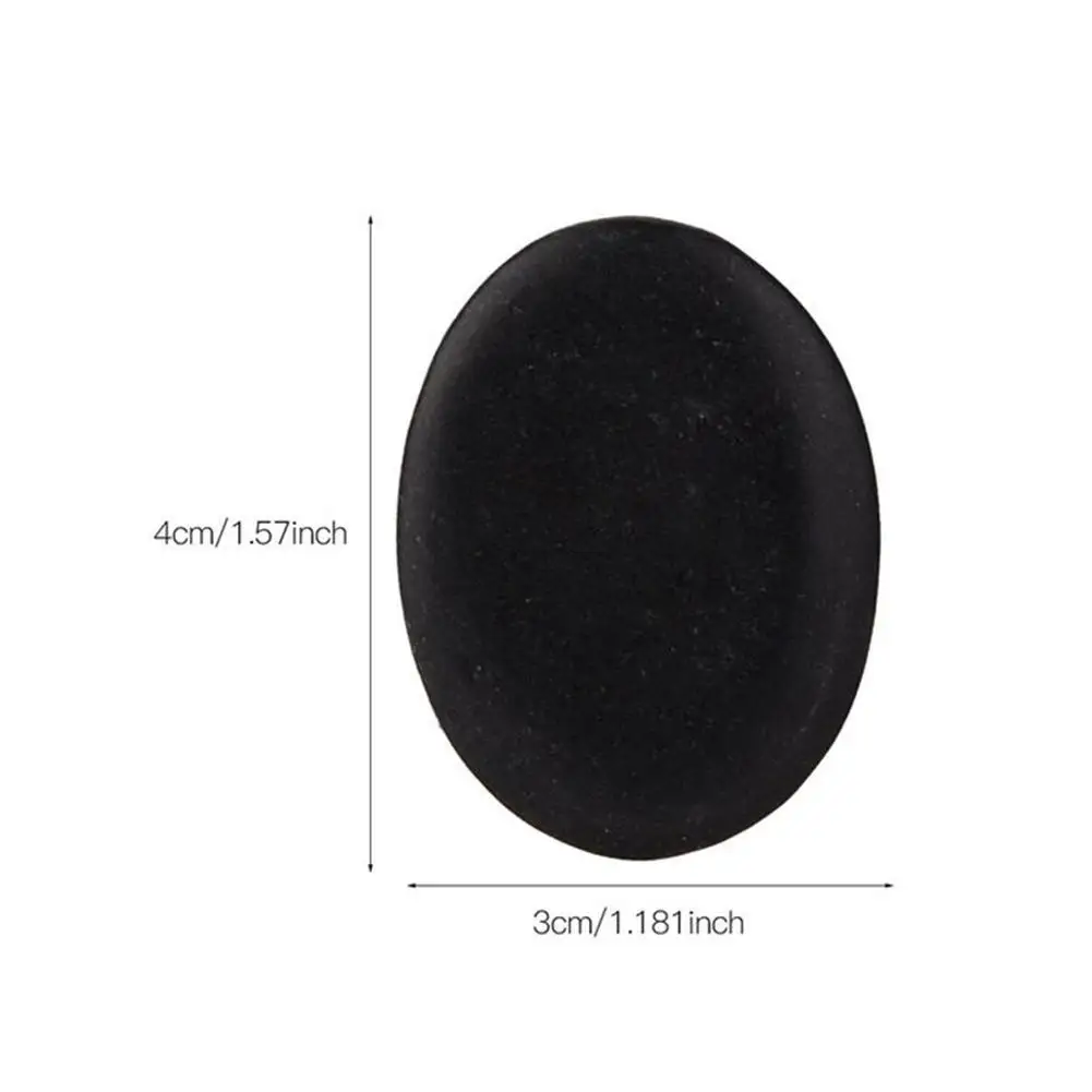 

8pcs Energy Stone Volcanic Hot Stone SPA Essential Oil Massage Stone Oval Face Eye Hot Compress Stone Beauty And Health Care
