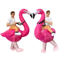 hot flamingo inflatable costume purim cosplay costume dress halloween costume for adult men women party carnival suit