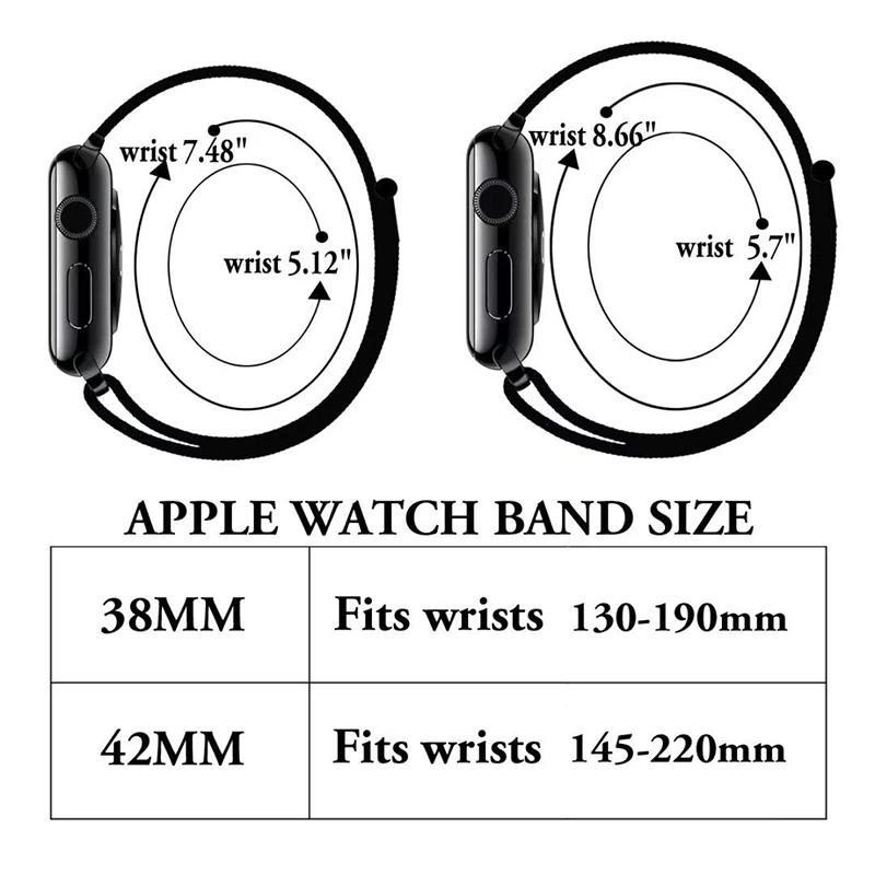 Для наручных часов Apple Watch серии 3/2/1 38 мм 42 нейлон мягкий дышащий для iWatch сменный