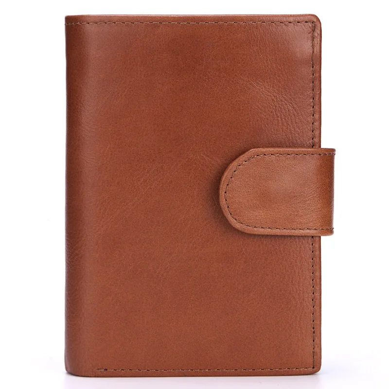 

Men's short wallet retro fashion multi-digit card leather coin purse layer cowhide vertical multifunctional leather bag