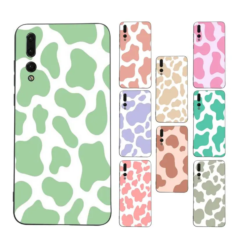 

Cow color Print Phone Case For Huawei P9 P30 lite p30 20 pro p40lite P30 Soft Silicone Capa