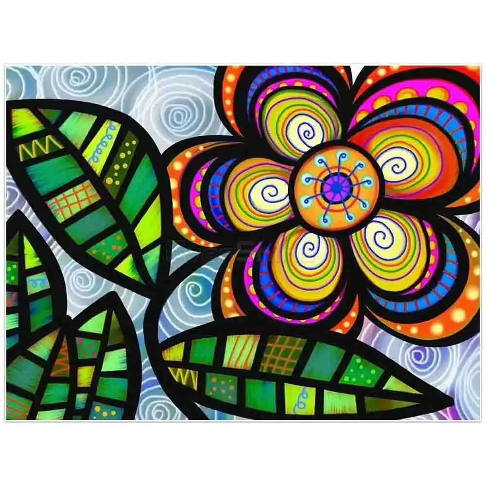 Алмазная 5D картина с полными стразами мозаика сделай сам цветами номером для