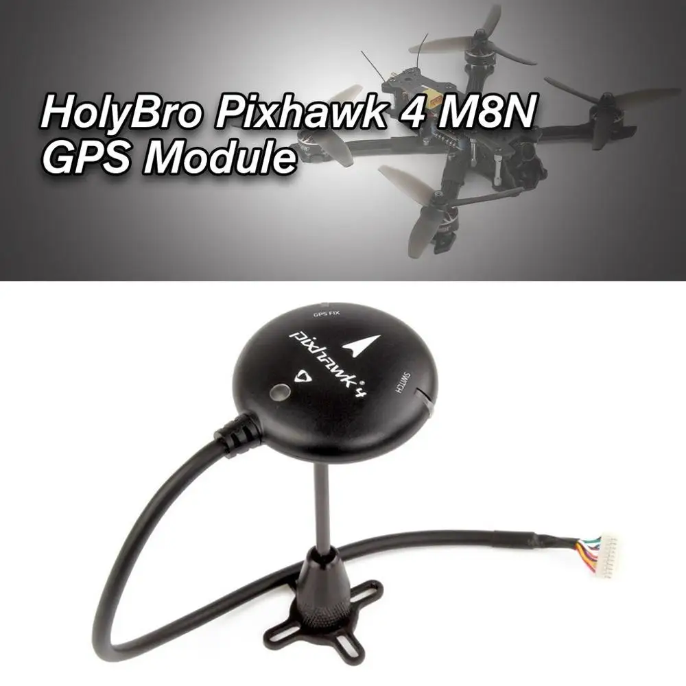 HolyBro Контроллер полета Pixhawk 4 M8N GPS модуль с компасом Светодиодный индикатор для