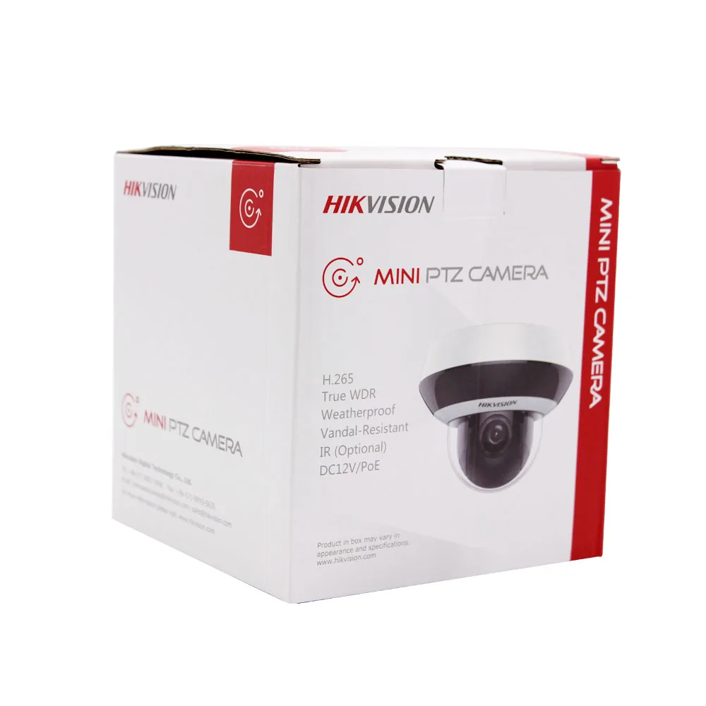 Hikvision PTZ IP камера H.265 DS-2DE2A404IW-DE3 4MP 4X Zoom 2,8-12 мм объектив сети Видеонаблюдения POE купольная камера видеонаблюдения Аудио