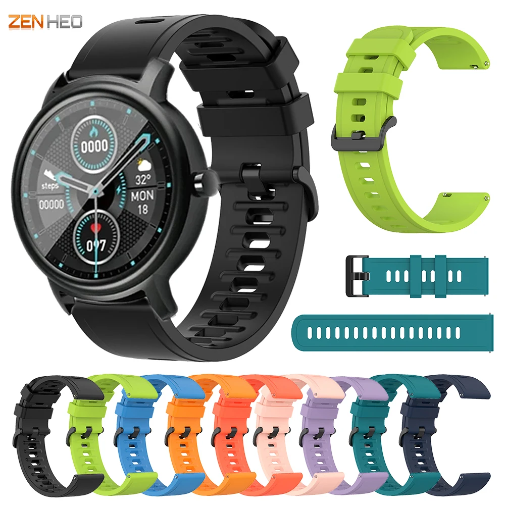 

20mm Silicone Strap For Xiaomi Mibro Air Smart Watch Band Replacement Watchband for Samsung Galaxy Watch 42mm/Galaxy Active 1 2
