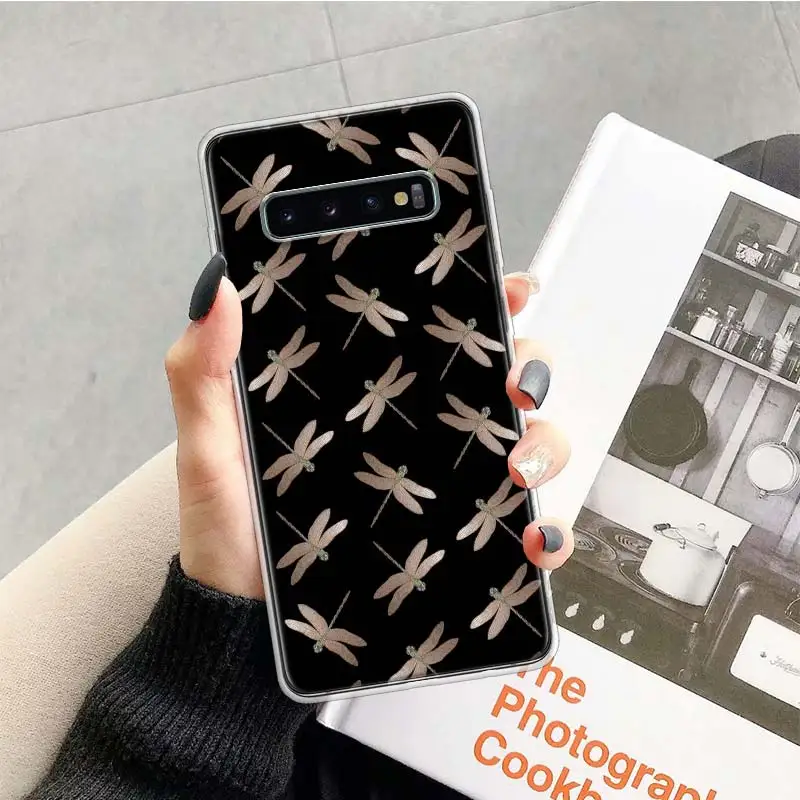 Чехол со стрекозой и животными для Samsung Galaxy S20 FE S21 S23 Ultra S22 Plus S10 Lite S9 S8 + S7 Edge мягкий