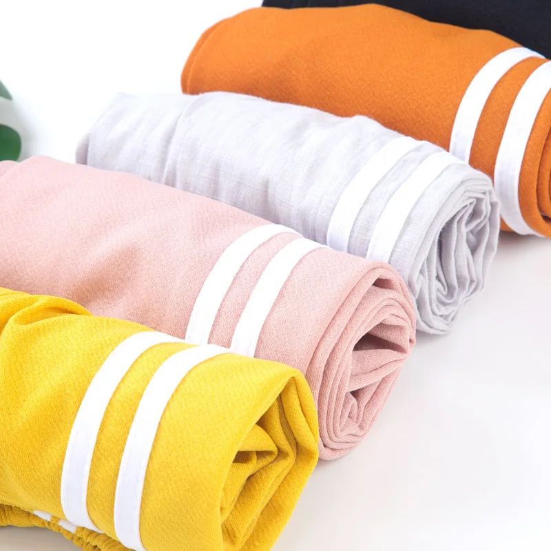 

Ciaoxlinyoung New Kid Clothing Autumn Fashion Leisure Sport Style Campus Solid Color Stripes Pants for 3-15 Years Old