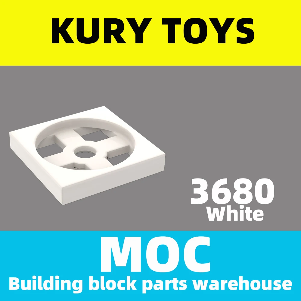 

Kury игрушки DIY MOC для 3680, детали для поворотного стола 2x2, основание