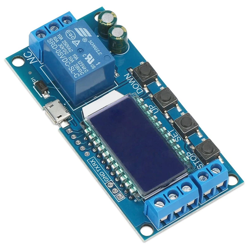

HOT-Timer Delay,Time Delay Relay DC5V 12V 24V Delay Controller Board Delay-Off Cycle Timer 0.01S-9999 Mins Trigger Delay 2Pc