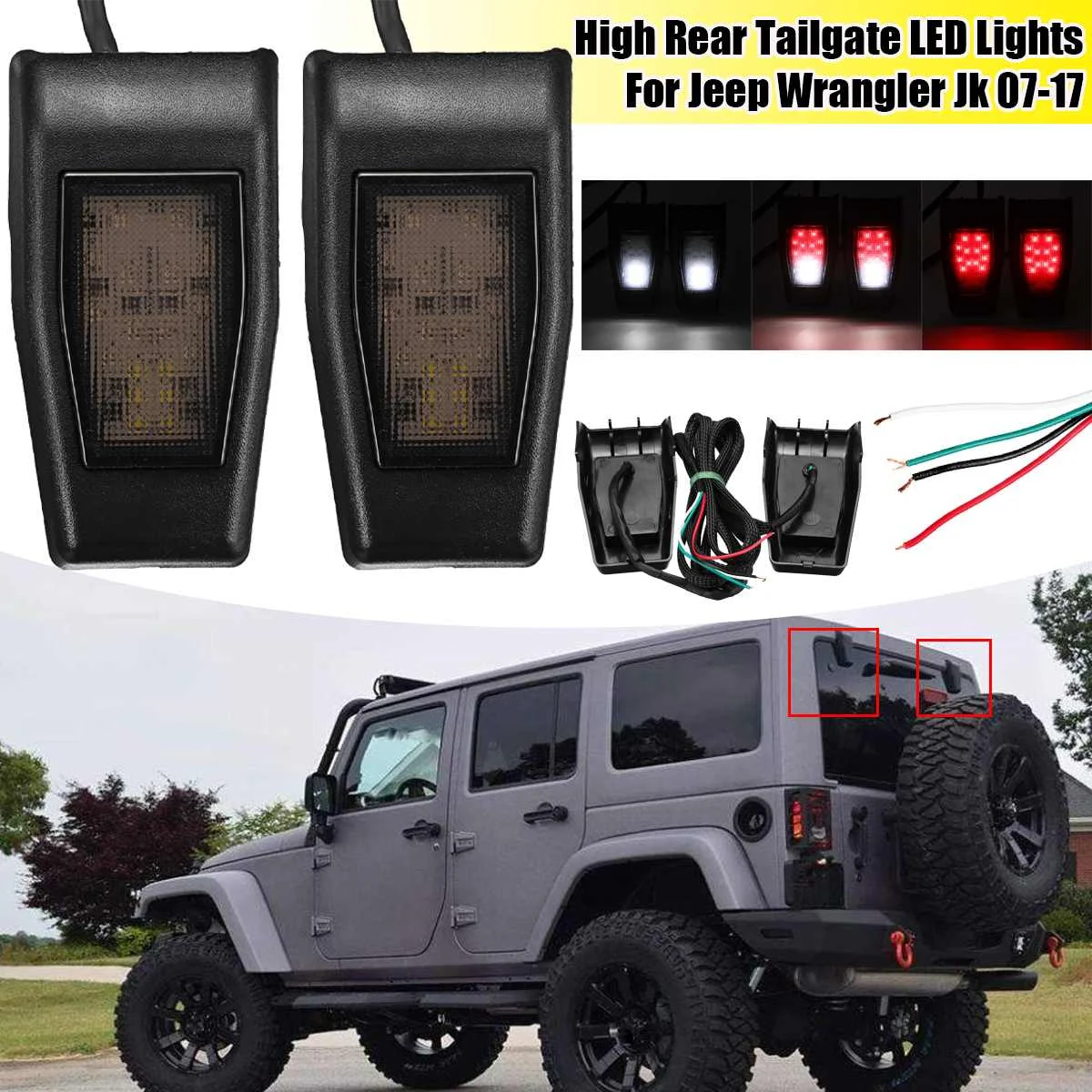 

Задние стоп-сигналы для Jeep Wrangler Jk 2007 - 2011 2012 2013 2014 2015 2016 2017