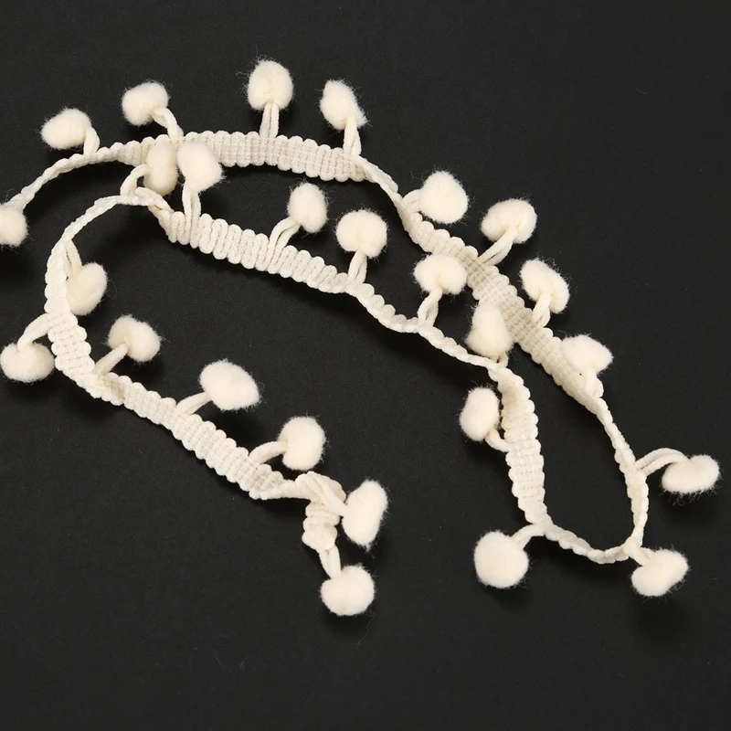 2 полоски 20 ярдов 10 мм помпон отделка в виде шарика аксессуары для шитья сделай